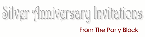 Silver Anniversary Invitations