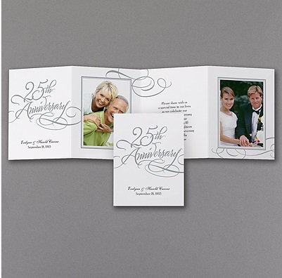 Silver Anniversary Invitations